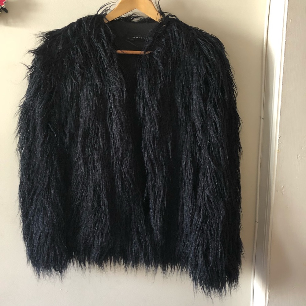 NWT Zara Faux Fur Jacket